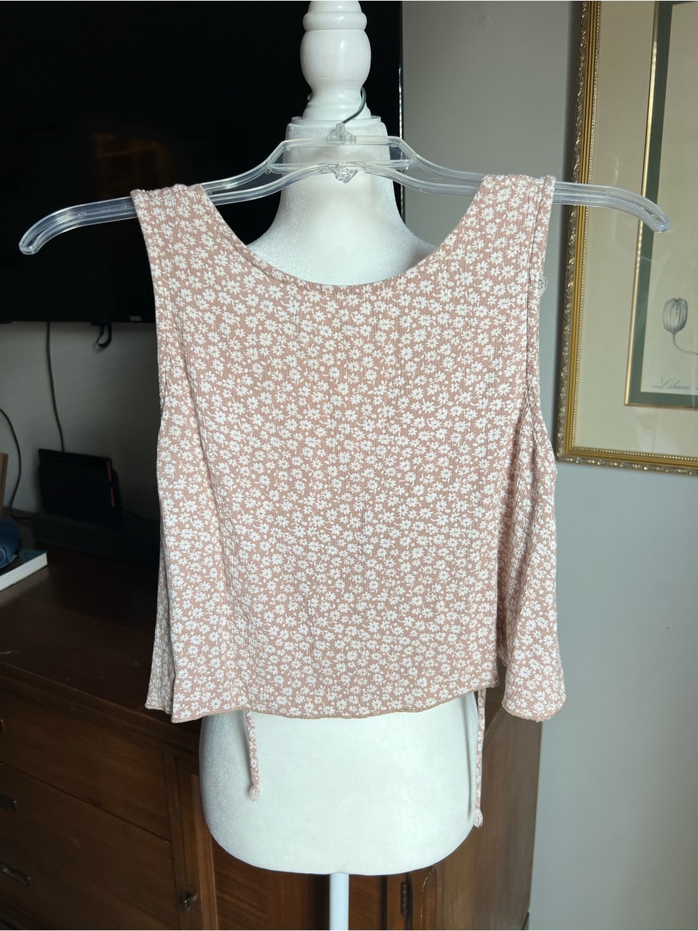 Women's Floral Scoop Neck Tank Top